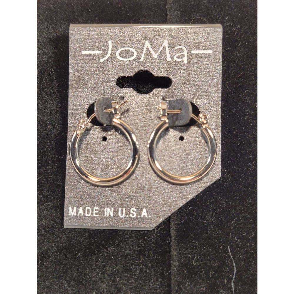 (3 for $15) JoMa Silvertone Hoops- NEW